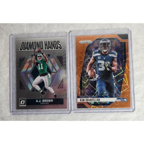 NFL Panini Wide Receiver Lot of 6 Featuring Ja'Marr Chase NM In Protectors - Picture 4 of 5